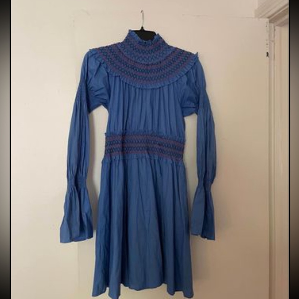 NWOT super cute blue Reveuse brand from boutique dress - size L